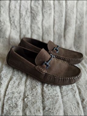 Cole Haan Brown Leather Driving Loafers Men’s 7M C30666 Comfort Slip-On